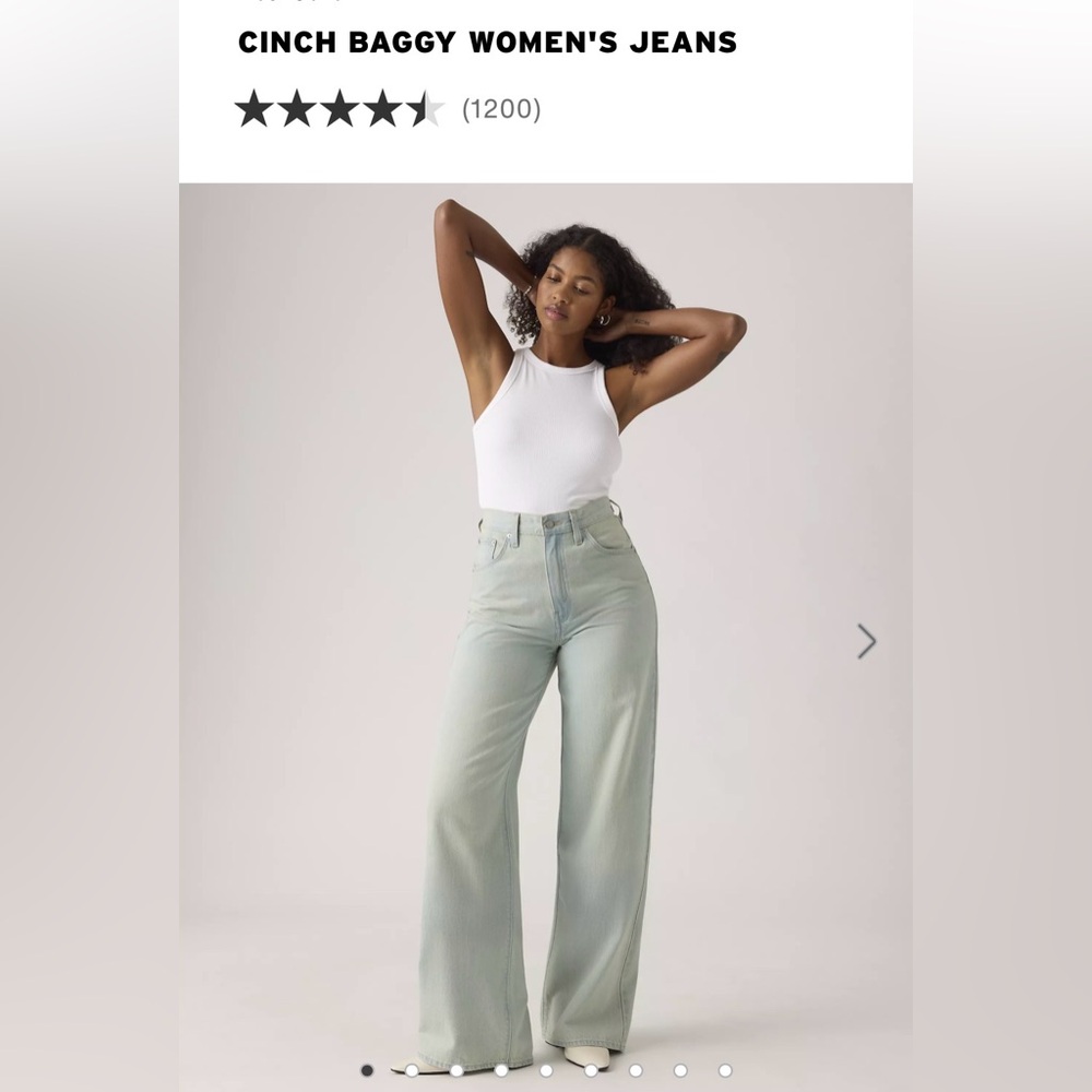 Cinch Baggy Women's Jeans - Light Mint Green